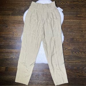 Vintage Seifert’s Condor Silk Tan High Rise Trouser Pants